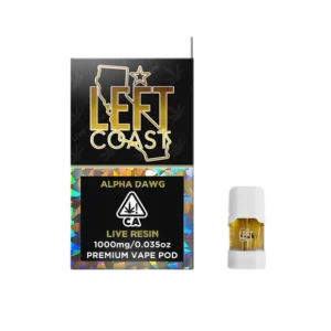 LEFT COAST Alpha Dawg- Premium Live Resin Pod 1G