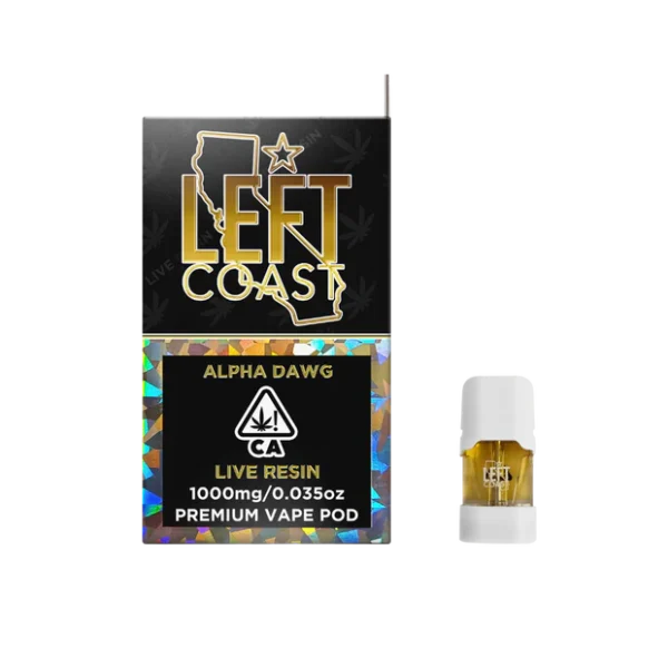 LEFT COAST Alpha Dawg- Premium Live Resin Pod 1G