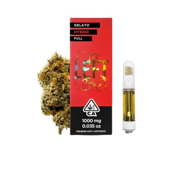 Left Coast Gelato - Premium THC Cartridge 1G