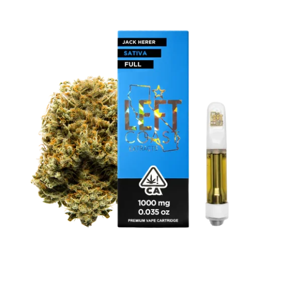 Left Coast Jack Herer - Premium THC Cartridge 1G