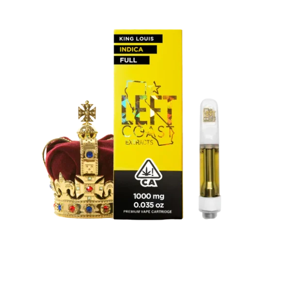 Left Coast King Louis- Premium THC Cartridge 1G