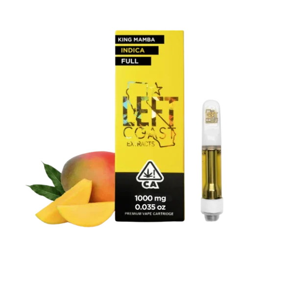 Left Coast King Mamba- Premium THC Cartridge 1G