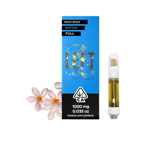 Left Coast Maui Wowie - Premium THC Cartridge 1G