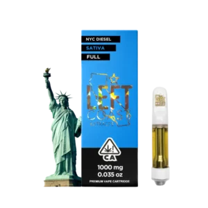 Left Coast NYC Diesel - Premium THC Cartridge 1G