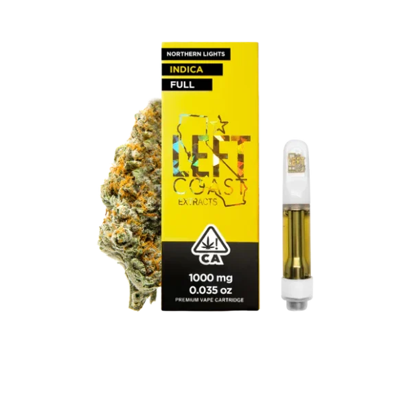 Left Coast Northern Lights- Premium THC Cartridge 1G