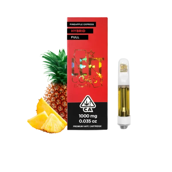 Left Coast Pineapple Express- Premium THC Cartridge 1G