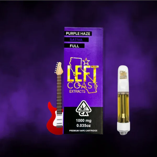 Left Coast Purple Haze - Premium THC Cartridge 1G