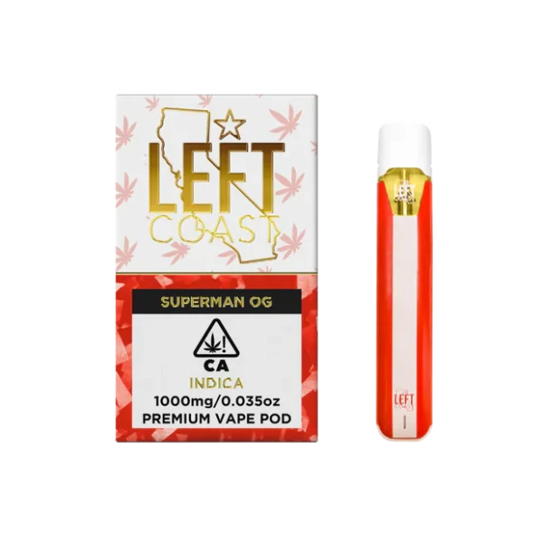 Left Coast Superman OG- Premium THC Pod 1G